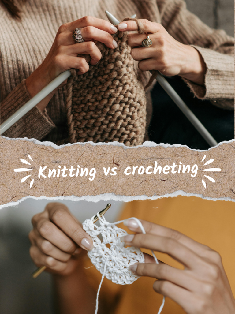 Knitting vs crocheting